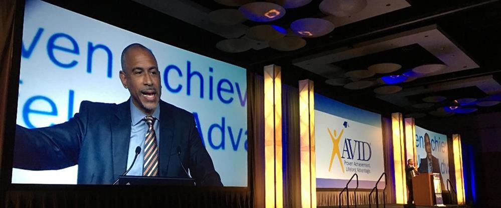 Pedro Noguera speaking at AVID National Conference 